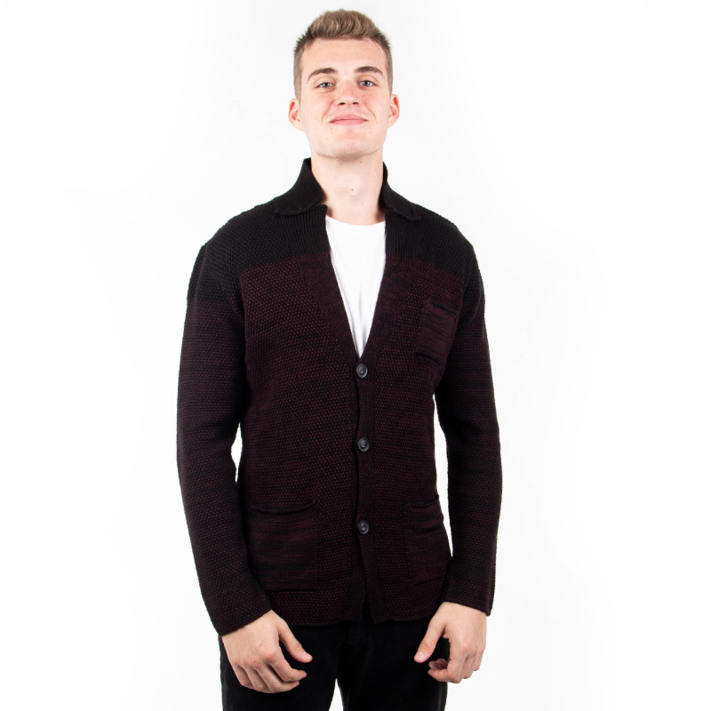 NETWORK BLACK, BORDO CARDIGAN | MENS SIZE M